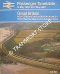 Book cover of Passenger Timetable - Great Britain: Inter-City, local and suburban services, Irish, Channel Islands, Coastal Services 12 May 1980 to 10 May 1981 by British Railways